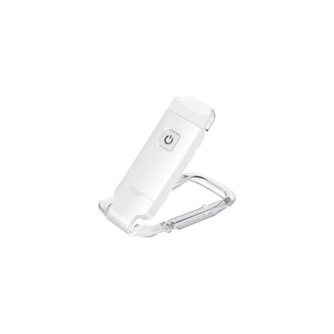 Wiederaufladbare LED-Leseleuchte mit USB-Anschluss, einstellbarer Helligkeit und Augenklemme, tragbare Buchlampe mit Lesezeichen, 1 Stück (Heizlampe) - Crezuo