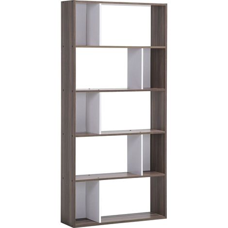 Bücherregal mit 5 Ebenen ORILLA 174 cm Dunkelbraun