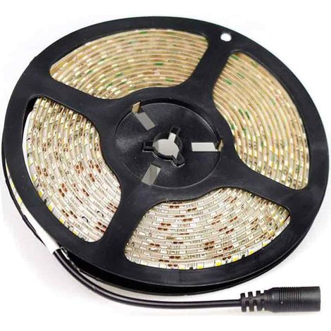 Striscia led 2835 strip flessibile da 5 metri bobina adesiva 600 led smd luce naturale 4000k IP55 (1/2)