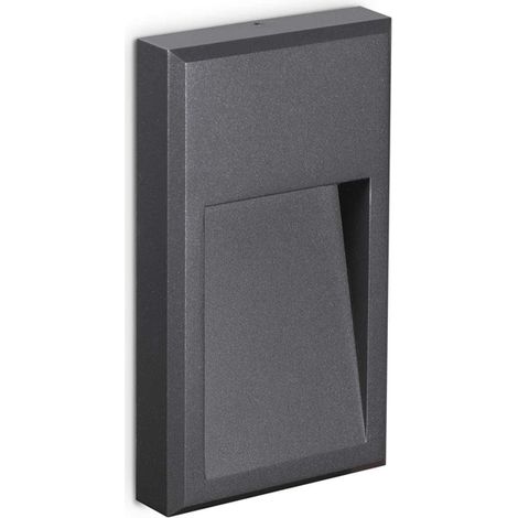 Appliques - Lampade Da Parete Febe-2 Metallo Antracite Led 6W 3000K Luce Calda (1/2)