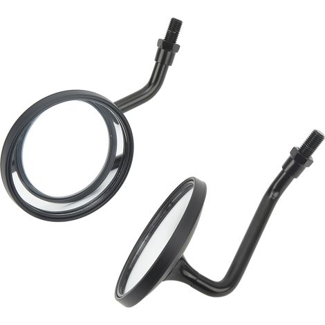 Rétroviseur universel noir à large champ de vision de 8,6 cm (3,4 pouces) pour guidon de moto (1/5)