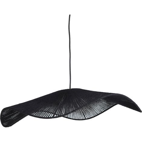 Suspension bohème en coton noir esprit chic et tendance - Noir profond coton (1/3)