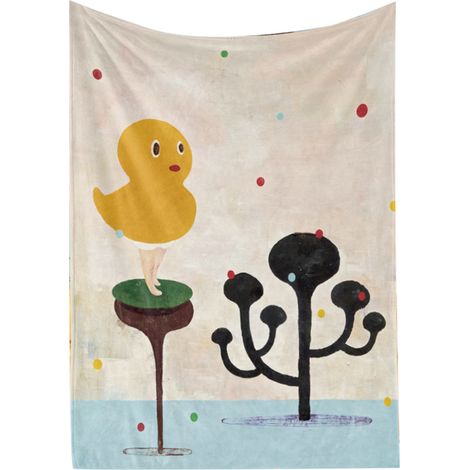 Couverture imprimée artistique 140x200 cm - Lavable en machine - Décoration moderne - Modèle BL681-5 (1/5)
