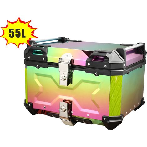 Coffre de moto, capacité de 65L, serrure de sécurité, 55L (1/2)
