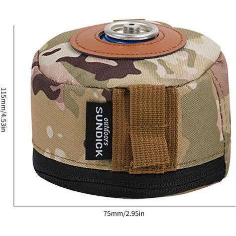 Étui de rangement extérieur pour réservoir d'essence, housse de protection antichute pour bidon d'essence, sac de rangement camouflage pour réservoir de bouteille, boîte à mouchoirs pour camping et pi