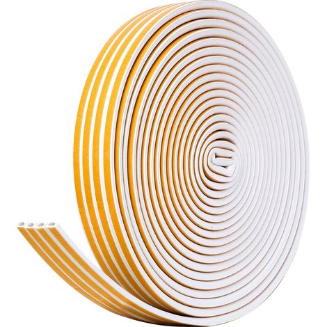 Bande de Joint, 30m Joint Fenetre et Porte Mousse Autocollante, Caoutchouc Joint D'étanchéité pour Anti-intempéries et Isolation Acoustique (1/5)