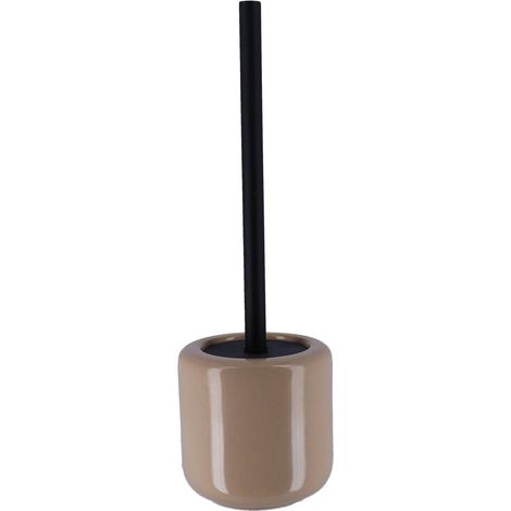 Wc-bürste aus lackiertem sandstein - beige - Tendance