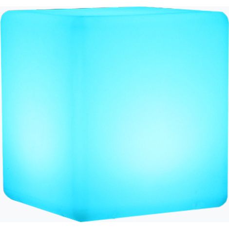 Lampe de chevet LED Cube Lumineux 20cm pour Enfants, Télécommande Incluse, Intensité Réglable, 16 Couleurs Changeantes, Veilleuse d'Ambiance pour Chambre à Coucher