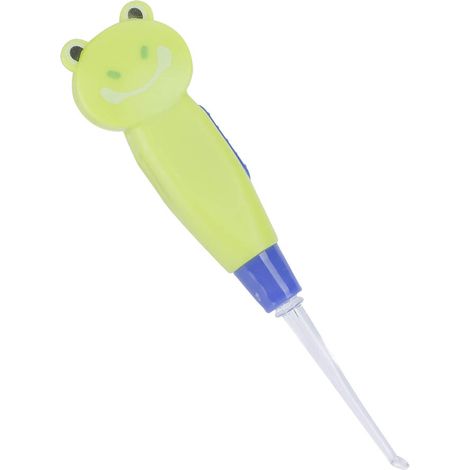 Lampe Torche LED Mignonne en Forme de Grenouille, Cure-Oreille avec Pince à Cire et Cuillère de Nettoyage (1/5)