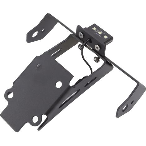 Support moto plaque carbone avec 3 feux LED, remplacement acier pour SUZUKI GSX-S1000 2022 et plus, kit fixation robuste (1/5)