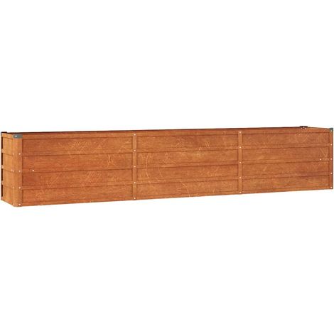 Maison Exclusive - Hochbeet Rostig 240x40x45 cm Cortenstahl (1/5)