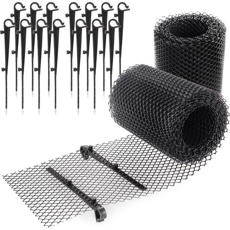 APEX 2X Jeu de Protections de gouttière de 6 mètres avec Clips - Peut être coupé sur Mesure et résistant (2 pièces) (1/5)