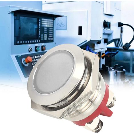 16-mm-LED-Kontrollleuchte aus Metall, wasserdicht und universell einsetzbar, weiß, 6 V (1/5)