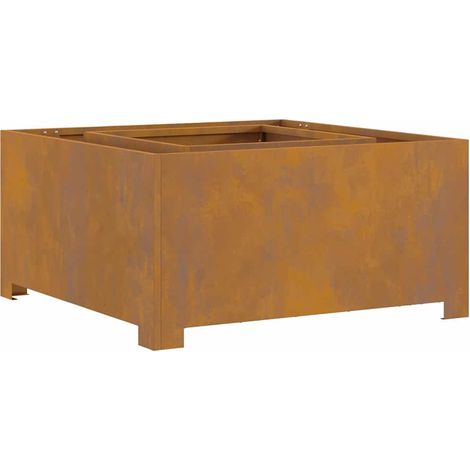 Braise Marron 80 x 80 x 40 cm Acier résistant aux intempéries CFW420323 (1/5)