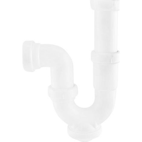 Sifón Curvo Extensible 1-1/2 Salida Horizontal 40mm