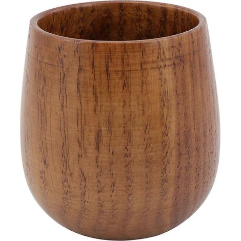 Grande tasse en bois de jujubier pour bière, thé, café, lait ou eau. Verres pour la cuisine, le bar ou le pub.