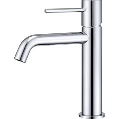 Mice - Grifo monomando de lavabo fabricado en latón de 2 vias agua Fria/Caliente - Griferia de baño para lavabo color Cromo