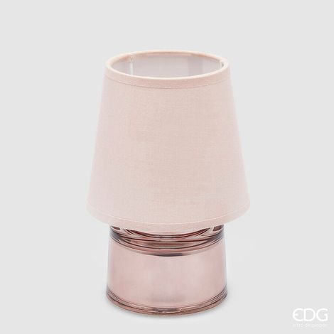 EDG Enzo De Gasperi Lampada da Tavolo Cozy H 18 Cm D 12 Cm IP 20 Rose Gold Scatola Regalo