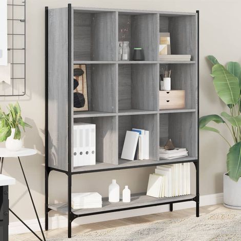 Bücherregal Grau Sonoma 102x30x141,5 cm Holzwerkstoff (1/5)
