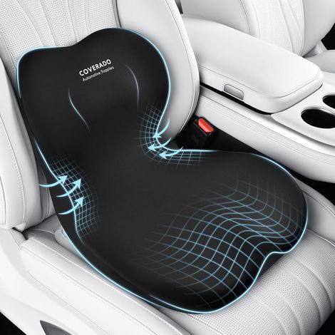 Seat Cushions and Lumbar Support Pillows for Auto Office Chairs, Ergonomic Lumbar Cushion for Lower Back Pain Relief, Lumbar Support for Car (1/5)