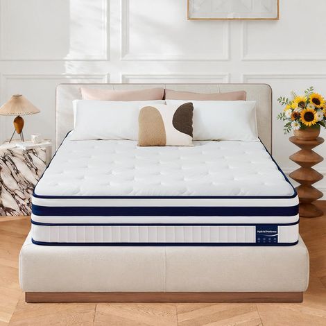 Matelas 140x200 cm, Hybride 30 cm avec Ressorts Ensachés 7 Zones (1/5)