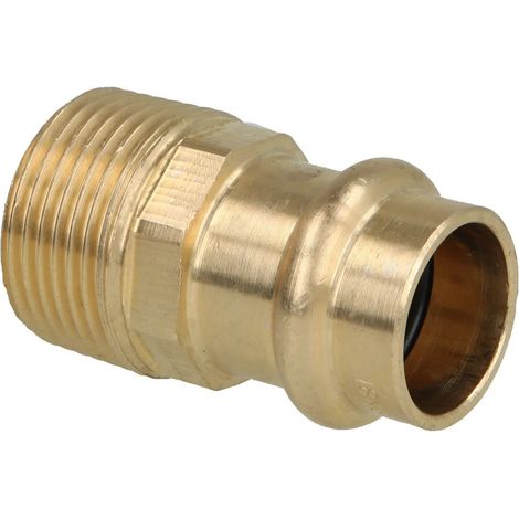 Raccord à sertir laiton rouge transition 18 mm x 3/4’’ F/FM contour V