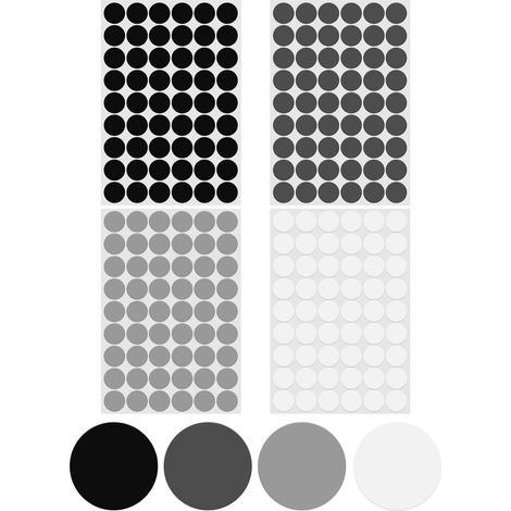 216 Pièces Cache vis adhesif 21mm Cache Trou Meuble 4 Couleurs Cache Vis Bois Cache Trou Blanc Cache Vis Blanc Adhesif pour Armoires Placard Bureau (1/5)