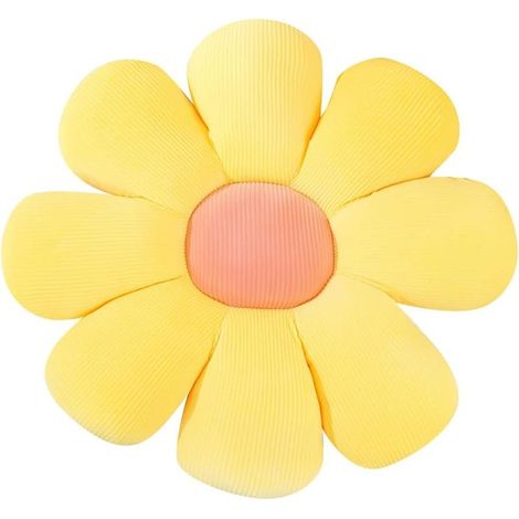40cm Yellow Coussin d'oreiller De Fleur De Marguerite Oreiller De Sol à Fleurs Mignon Peluche Coussin De Decoration Forme De Fleur pour Filles Jouets en Peluche Coussin De Chaise (1/5)