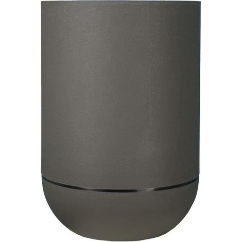 Jardinière en plastique gris 50cm – Hauteur 71cm – Design tulipe – Pour espaces extérieurs – Résistante aux intempéries – Riviera (1/3)