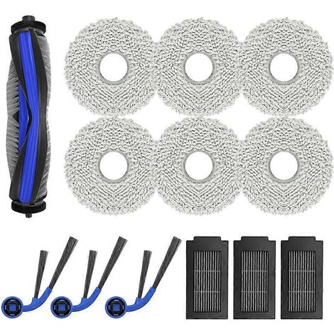 Repuestos para el accesorio de aspiradora Ecovacs Deeboot T30C: cepillo lateral principal, filtro HEPA, paño de fregona. (1/4)