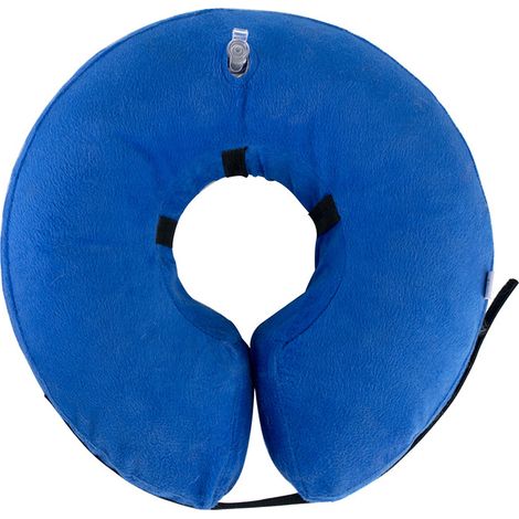Collier de Protection Gonflable pour Chien, Réglable et Confortable avec Velcro, Dispositif de Récupération pour Animaux, Étanche et Léger, Taille Ajustable (1/2)