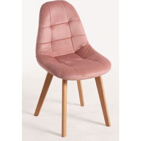 Sillas Comedor - Silla Kelen Terciopelo - Rosa