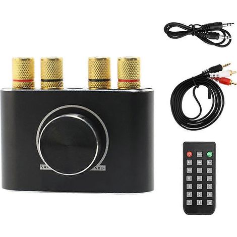 Carte d'amplification stéréo pour haut-parleurs, amplificateur audio, module d'amplification avec entrée USB/clé USB pour ordinateurs (1/5)
