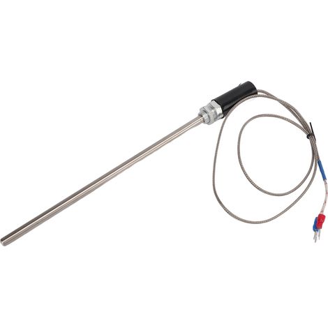 Capteur de température thermocouple type K M12, sonde en acier inoxydable, câble 1m (1/5)