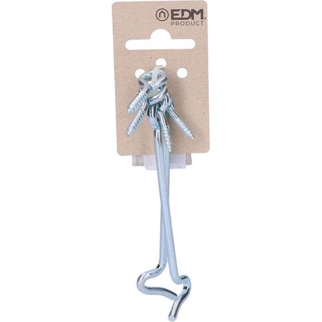 2 Moraillons Double Vis 100mm Zinc en Carton Pendentif EDM