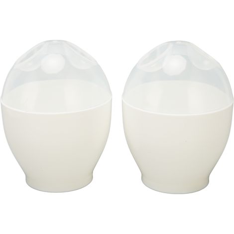 2er-Pack Mikrowellen-Eierkocher, schnelle, tragbare Eierform, Eierkocher aus ABS fürs Frühstück (1/5)
