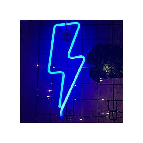 MINKUROW Led Luna Nube Luz De Neón Relámpago Arco Iris Planeta Lámpara De Modelado Lámpara De Mesa Creativa Decoración De La Habitación Luz De Noche (1/5)