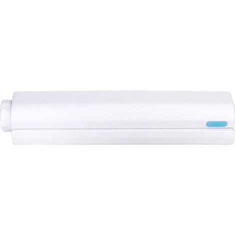 Stendibiancheria Telescopico Automatico con 5 Fili, Design Compatto in Plastica Robusta Resistente all'Acqua, Ideale per Balcone e Bagno (1/5)