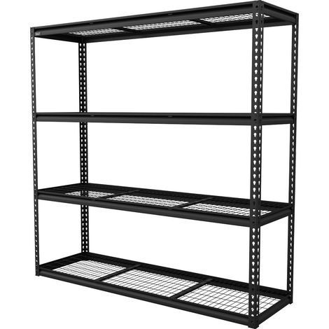 Sealey APMR1 Heavy-Duty Modular Racking Unit with 4 Mesh Shelves 300kg Capacity Per Level 1830mm (1/5)