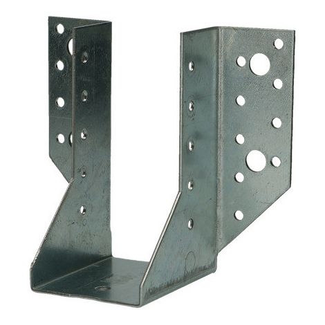 Sabot de charpente Forme U à Ailettes Extèrieur Sendzimir 75X122