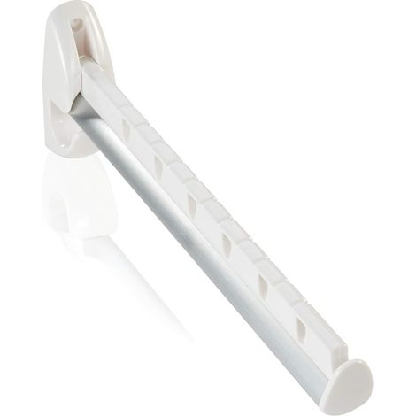 Porte cintres mural Airette, support rabattable pour 7 cintres (1/3)