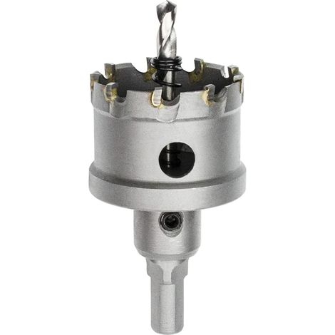 Foret de Scie Cloche en Métal, Coupeur de Trou de Dents en Carbure de Tungstène pour Tôle D'acier Inoxydable, Métal, Alliage, Fer, Bois (45mm) (1/5)