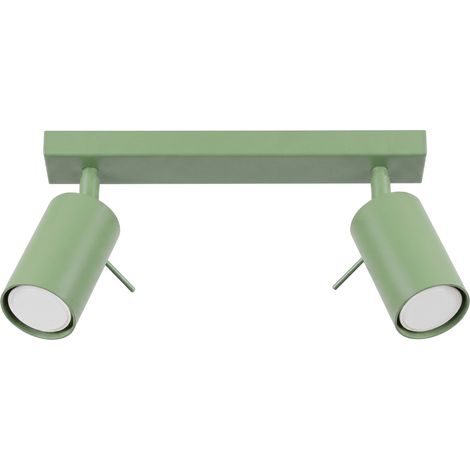 Plafoniere RING salvia 30x16x6cm Acciaio Sollux (1/5)