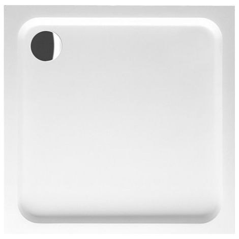 O.novo, Receveurs de douche carrés, 900 x 60 x 60 mm, Carré, incl. antidérapant (VILBOGRIP) Blanc