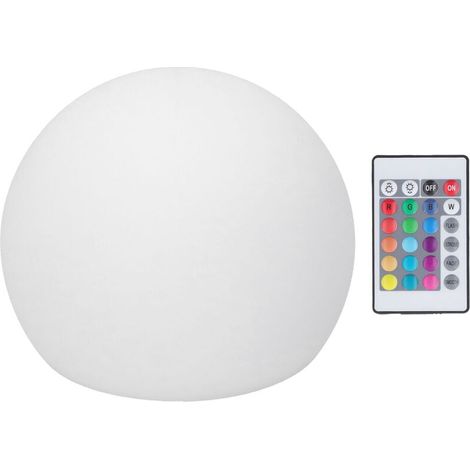 Boule lumineuse LED avec télécommande à touches lampe Globe RGBW veilleuse couleurs intensité variable Modes 24 16 4 15x15cm (1/4)