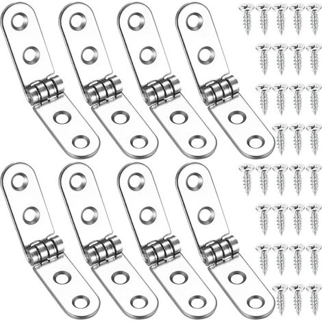8 Stück 180°-Klappscharniere, Klappscharniere, freistehende Türscharniere für Nähmaschinen, Klapptische, Küchenmöbel, Schränke und Türen