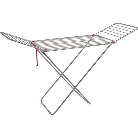 1PZ STENDIBIANCHERIA A CAVALLETTO PLUTONE cm. 180x52x96¸115 h Stenditura mt. 18