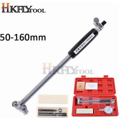 Indicateur de diamètre à cadran 50-160 mm, 35-50 mm, précision 0,01 mm, kit de test de mesure de précision pour cylindres de moteur (50-160 mm) (1/5)