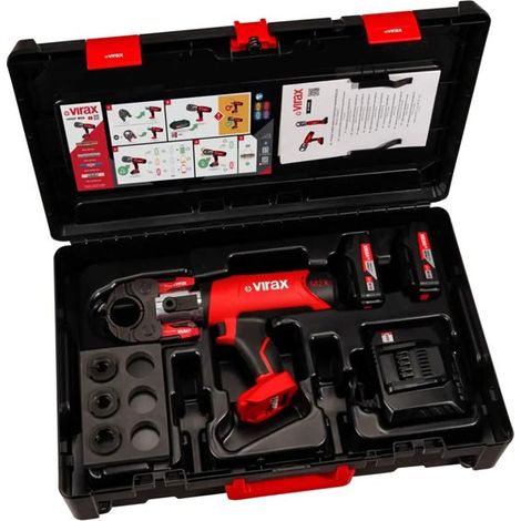 Virax – Sertisseuse électro-mécanique Viper M2X – Pince à sertir U 16-20-25 – 2 batteries 2.0Ah – Cycle de sertissage rapide (1/5)