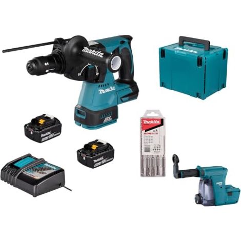 Makita DHR243JWX2 - Martillo combinado con batería (18 V)
